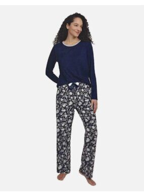 NWOT LANDS' END 2-piece Pajama Set Long Sleeve & Drawstring XL